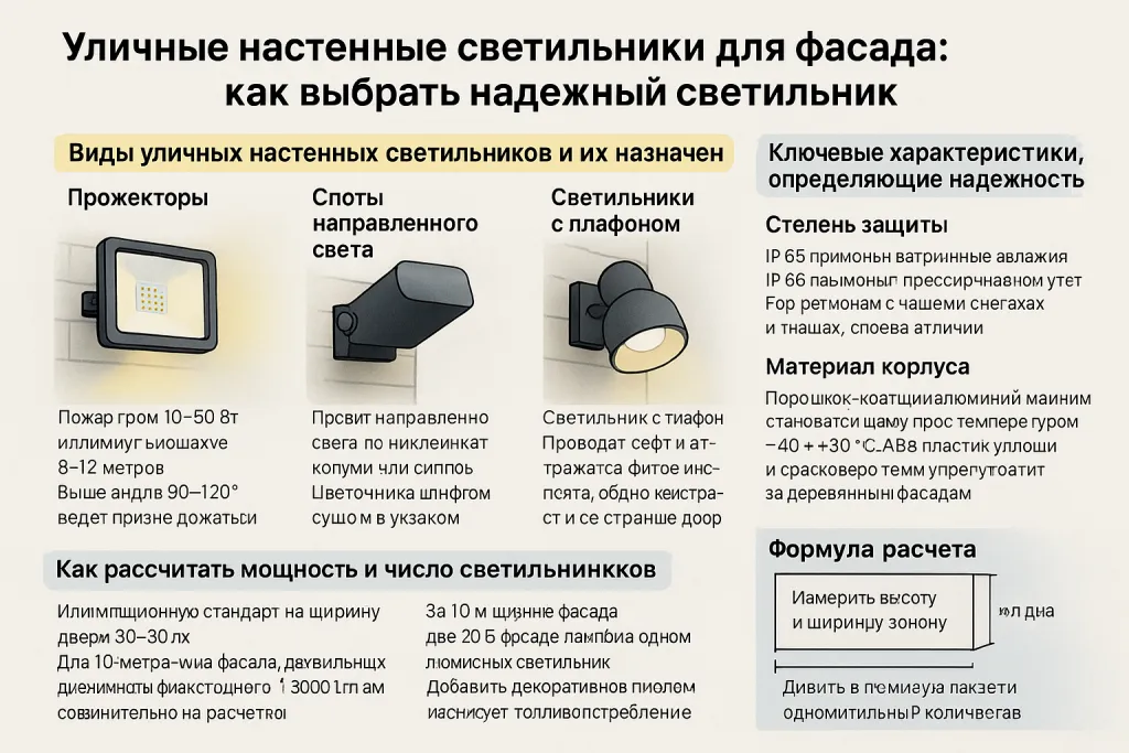 Уличные настенные фонари для фасада: как выбрать надежный светильник